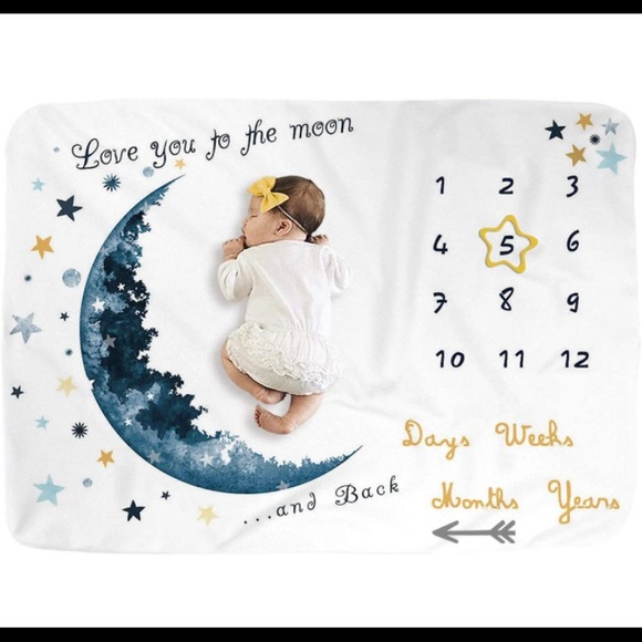 Baby Milestone blanket - Picture 3 of 5